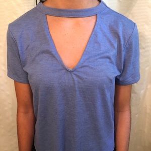 🍂Blue Choker Tee